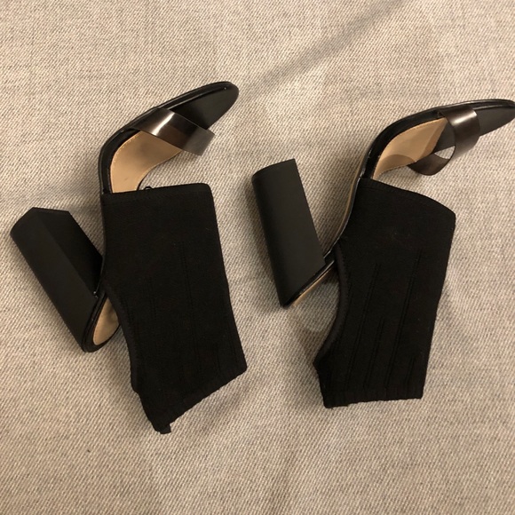 Zara Woman Open Toe Block Heels, Size Euro 37 (US 6.5) - Picture 7 of 10